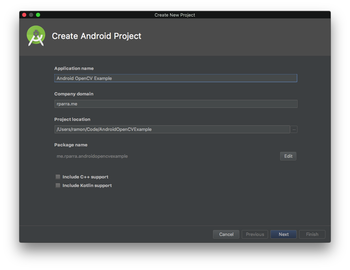 New Android project